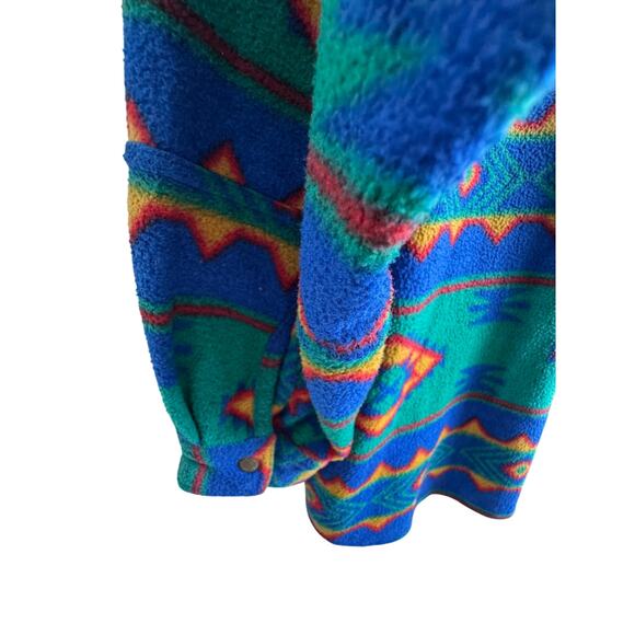 Bugle Boy Southwestern Flannel Snap Button Shirt Mens XL - Picture 4 of 7